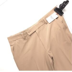 Ballin X-WST Mens Dress Pants Tan Wool Blend Stretch Flat Front Unhemmed 36